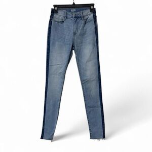 a.n.a Light Wash Side-Stripe High Rise Skinny Jeans